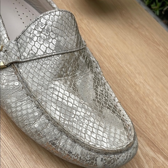 Cole Haan Snakeskin Embossed Loafers Size 9.5 - Picture 10 of 11